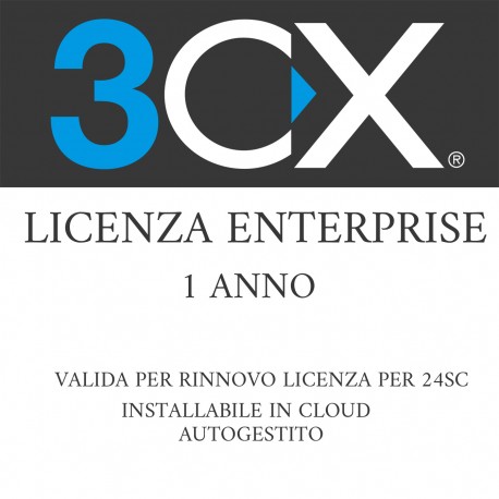 3CX Licenza Enterprise 24SC - Autogestito