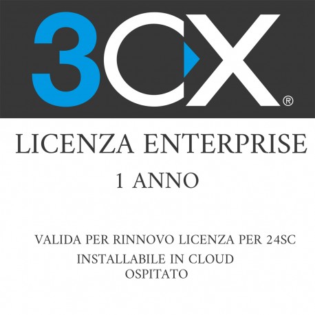 3CX Licenza Enterprise 24SC - Ospitato